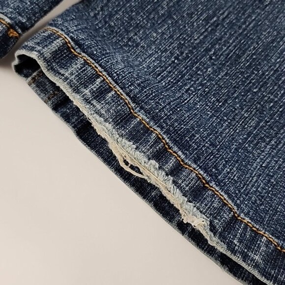 REVOLT Women's Jeans Dark Blue Denim Fade Boot Cut Stretch Size 8 - Picture 10 of 13